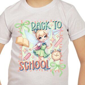 Tinker Bell Chibi Back to school Graphic T-shirt for kids